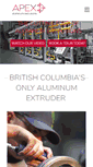 Mobile Screenshot of apexextrusions.ca
